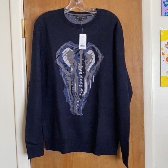 Banana Republic Elephant Crew Neck Sweater - Picture 1 of 7